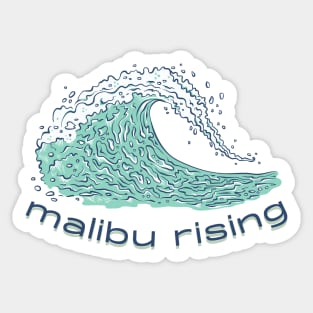 Malibu Rising Taylor Reid Book Novel Illustration Sticker